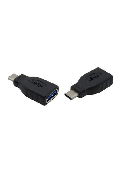 Usb-c Usb Dönüştürücü Macbook, İpad Pro Ve Usb-c Destekli Cihazlar İçin Type-c Usb Adaptör Siyah