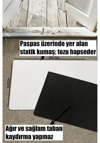 Valerine Life Eczane Logolu Kırmızı Dijital Baskılı Hoş Geldiniz Dükkan Önü İş Yeri Kapı Önü Paspası Kahverengi