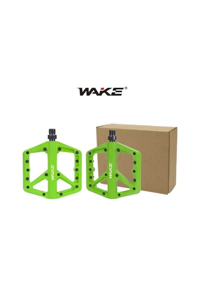 Wake Plastik Yeşil Rulmanlı Vidalı Platform Pedal