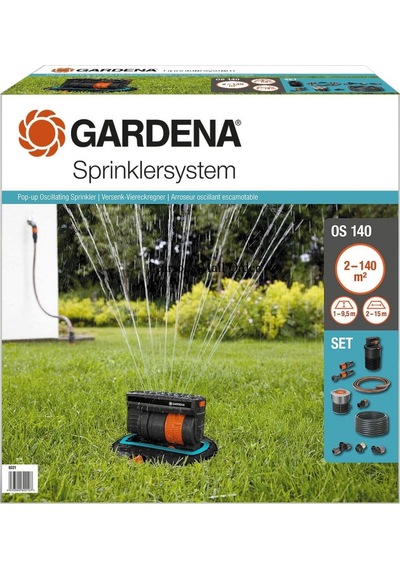 Gardena 8221 Salınımlı Pop-up Fıskıye Seti Os 140