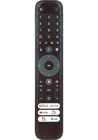 Tcl 55c655pro İle Uyumlu Qled Tv Kumandası-mikrofonlu