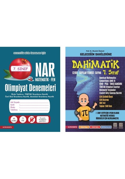 Altın Nokta Yayınları 7. Sınıf Matematik Olimpiyatlarına Hazırlık Seti 2 Kitap