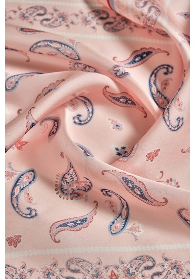 Akswsuar Etnik Desenli Fular 50 50 Pembe