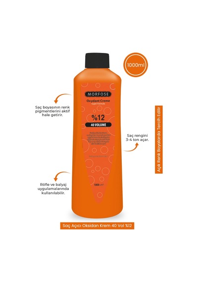 Morfose Oksidan Krem 40 Vol %12 1000 Ml