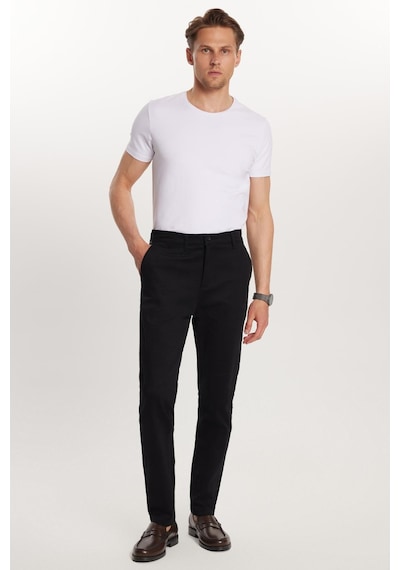 Tudors Erkek Regular Fit Chino Esnek Yandan Cepli Önü Fermuarlı Pamuklu Dokulu Siyah Pantolon-33352 Siyah Tudors Erkek Regular Fit Chino Esnek Yandan Cepli Önü Fermuarlı Pamuklu Dokulu Siyah Pantolon-33352 Siyah