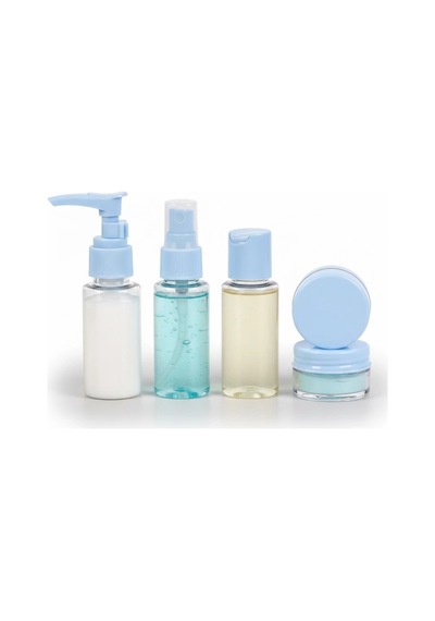Hubrendy Tekno 5 Li Seyahat Dolum Şişe Seti 30 Ml Şeffaf Taşıma Çantalı