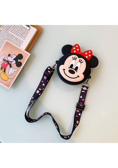 Mickey Mause Minnie Bozuk Para Cüzdanı Çanta Çocuk Cüzdan Küçük Para Kutusu Omuzdan Askılı Çanta