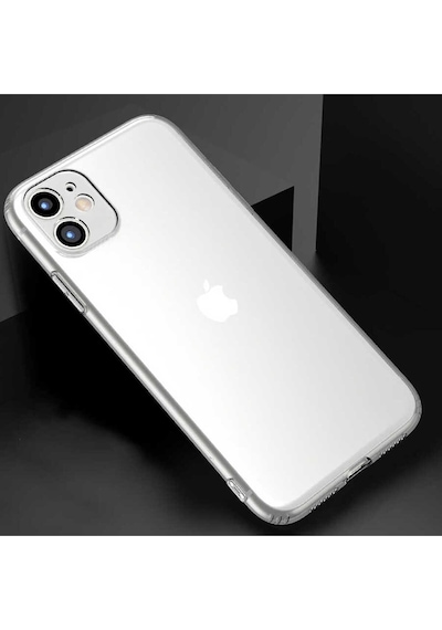 Apple Uyumlu iPhone 11 Pro Şeffaf Silikon Kılıf Esnek Darbe Emici Ultra İnce Şeffaf Telefon Koruyucu Kapak