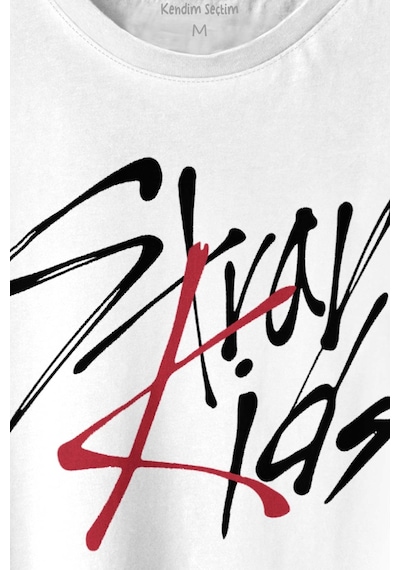 Stray Kids Kore K-pop Baskılı Tişört Unisex T-shirt 001
