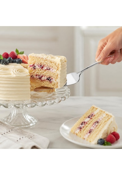Paslanmaz Çelik Spatula, Servis Spatulası 25 Cm, Pasta, Kek, Börek, Mutfak Seti, Premium Kalite Metal, Tek Parça Yap