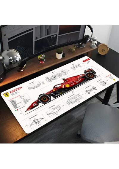 F1 Baskılı 90x40 Kaymaz Taban Mousepad 90x40cm
