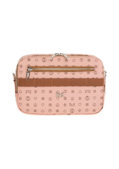 Bilik Deri Monogram Pembe/taba Kadın Çapraz Askılı Çanta İv Z-25- 001