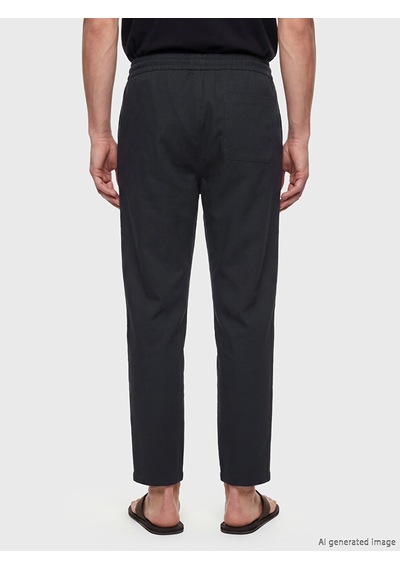 Lcw Vision Antrasit Regular Fit Erkek Keten Görünümlü Pantolon