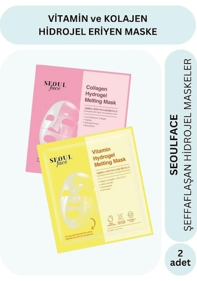 Dermal Vitamin Ve Kolajen Özlü Hydrojel Şeffaflaşan Eriyen Maske 34g 2 Adet