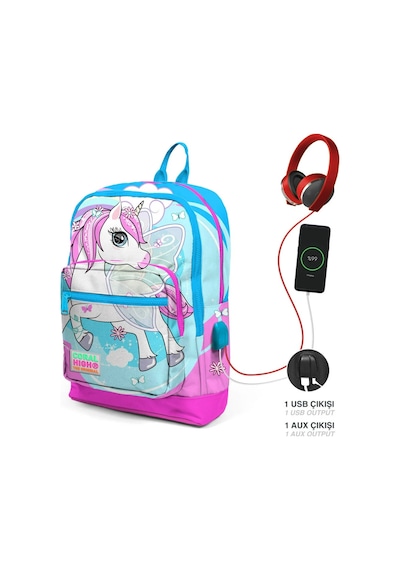 Coral High-usb'li Okul Sırt Çantası 23811 Pembe