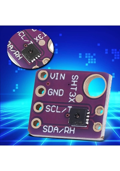 Gy-sht31-d Yüksek Hassasiyetli Dijital Sıcaklık Ve Nem Sensörü Modülü I2c Arduino Uyumlu