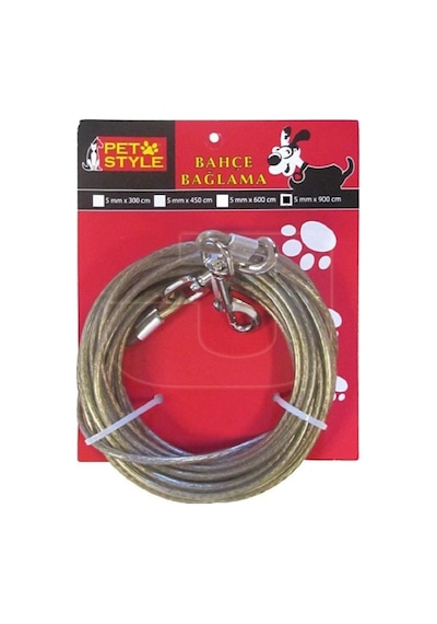 Pet Style Bahçe Bağlama Halatı 5mm 900 Cm