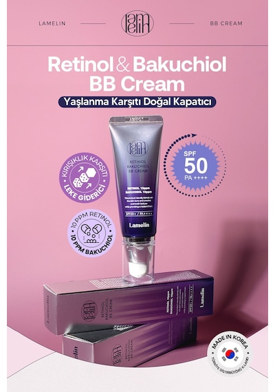Lamelin Retinol Ve Bakuchiol Içeren Doğal Kapatıcı Parlak Bitişli Bb Krem Lamelin 50 Ml Parlak Bitiş
