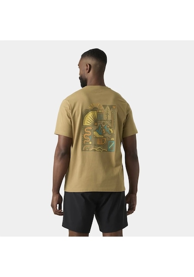 Helly Hansen Massif Graphic Erkek T-shirt Kahve