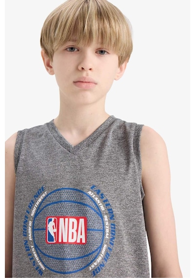 Defacto Erkek Çocuk Nba Wordmark V Yaka Atlet E4847a825hsgr210 Gri