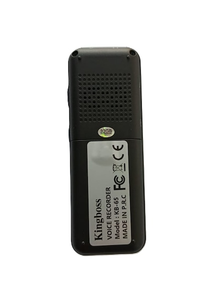 KB-65 Mp3 Çalar Ses Kayıt Cihazı 32GB 400 Saat kayıt PİLLE ÇALIŞIR 8x3x1cm