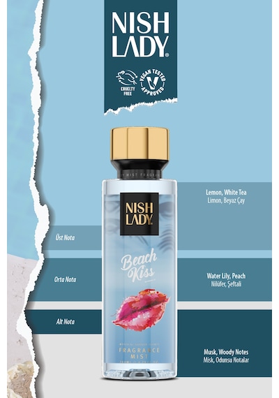 Nishlady Kadın Vücut Spreyi Beach Kiss  260 ML
