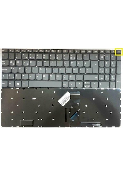 Lenovo Uyumlu İdeapad SN20M62734 Füme Türkçe Notebook Klavye /Tuş Takımı