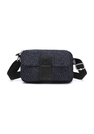 Smart Bags Günlük Minik Boy Su Geçirmez Krınkıl Kumaş Kadın Telefon Ve Postacı Çantası Puantiye Siyah 04602189