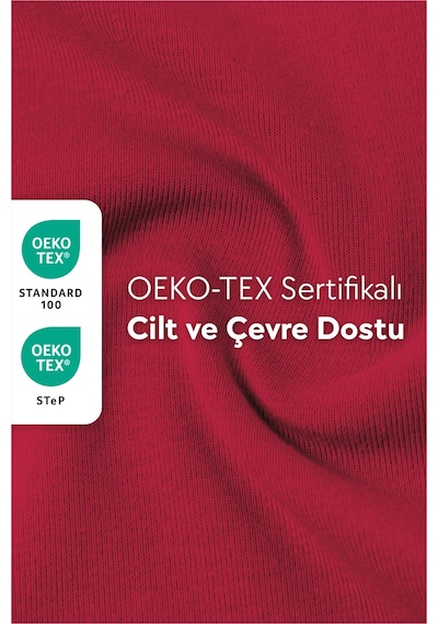 Calmera %100 Pamuk Penye Lastikli Çarşaf Tek Kişilik 90x190 - 100x200 - 120x200 Kırmızı