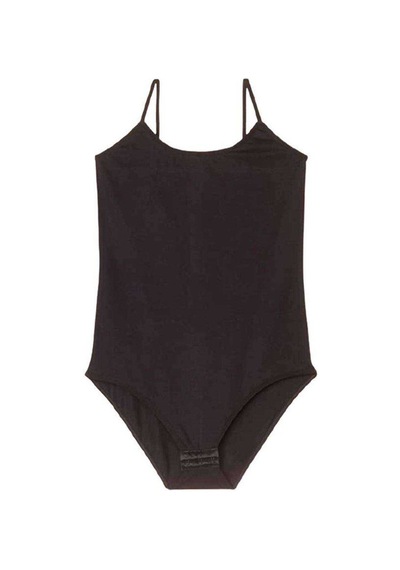 İp Askılı Kadın Çıtçıtlı Body Siyah Xl