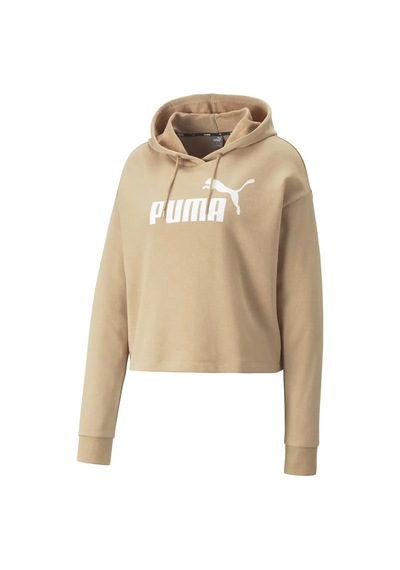 Puma Ess Crop Hoodie Kadın Bej Hoodie