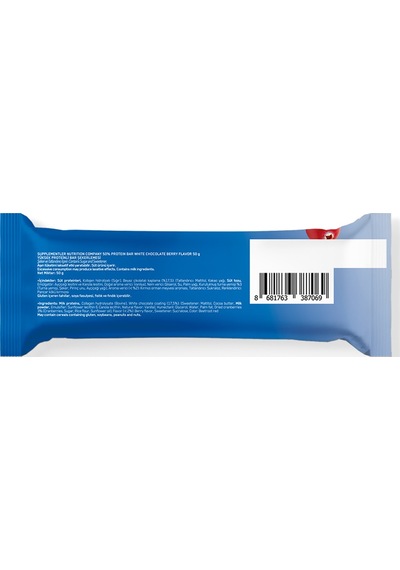Supplementler %50 Protein Bar 50 Gr 20 Adet Beyaz Çikolata-orman Meyveleri Supplementler %50 Protein Bar 50 Gr 20 Adet Beyaz Çikolata-orman Meyveleri