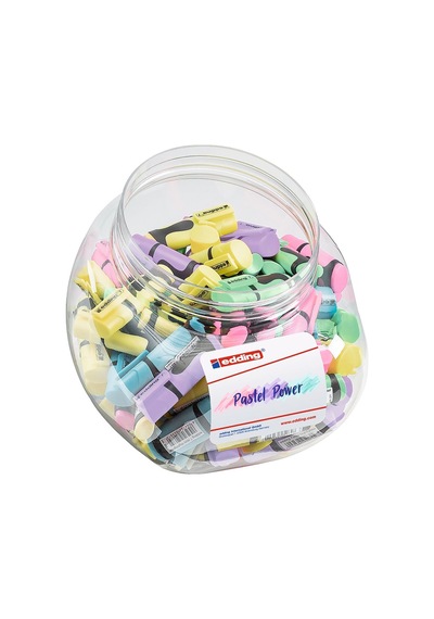 Edding Fosforlu Kalem Mini 100 Lü Pastel Renkler 52.211 Çok Renkli