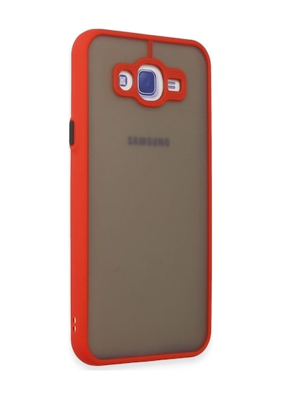 Samsung Galaxy Uyumlu J7 Kılıf Montreal Silikon Kapak -  Kırmızı Çok Renkli