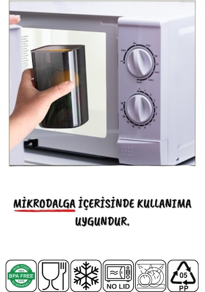 Nandy Home Etiketli 12 Adet 1750 Ml Ekonomik Kırılmaz Antrasit Saklama Kabı Antrasit