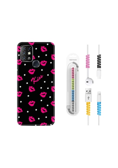 Infinix Hot 10 Kılıf Kablo Koruyuculu Kiss 1392