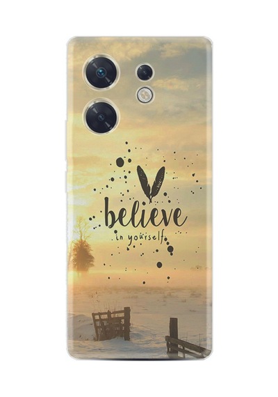 Infınıx Zero 30 4g Kılıf Desenli Silikon Belive In Yourself 1316