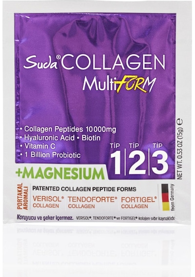 Multiform Tip I,ıı,ııı Kolajen+magnezyum+probiyotik Cilt,saç&kas Portakallı 15gx30 Saşe 2 Kutu