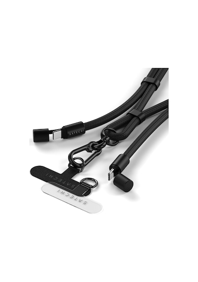 Satechi Onthego Crossbody Lanyard Kablo Siyah St-lotglk
