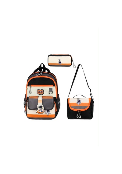 Su Geçirmez Ultra Lüks Astronot Desen Premium Erkek Çocuk Ortopedik İlkokul Çantası Termal Beslenme Ve Kalemlik Turuncu Turuncu Su Geçirmez Ultra Lüks Astronot Desen Premium Erkek Çocuk Ortopedik İlkokul Çantası Termal Beslenme Ve Kalemlik Turuncu Turuncu