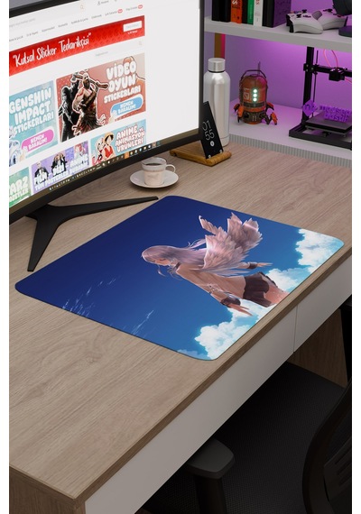 Angel Beat S Anime V2 - 48x40 Xl Gaming Kauçuk Kaymaz Taban Mouse Pad Fare Altlığı