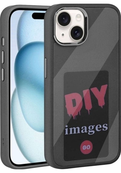 Apple Uyumlu iPhone 14 Kılıf Ekranı Yansıtan Zore Akıllı Nfc Kapak Siyah