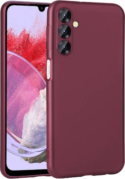 Samsung Galaxy Uyumlu M34 5g Kılıf Esnek Yapılı İnce Slim Silikon Kapak Ryc/premier Bordo