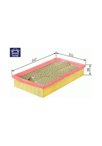 Hava Filtresi Sharan-alhambra-galaxy Sardes 7m0129620a/ 1017035/ 95vw9601bc