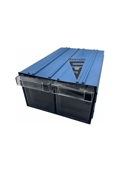 Sembol 501 Plastik Çift Çekmeceli Kutu 302x210x124mm 18 Adet