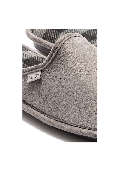 Twigy Ekose Erkek Ev Terliği Gri-3 41/46 AA0558 Gri