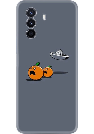 Huawei Nova Y70 Kilif Resimli Silikon Orange Escape 1374 552974613
