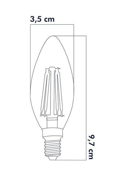 Heka Rustik Led Ampul 6w E14 2500k Gün Işığı Erd-34