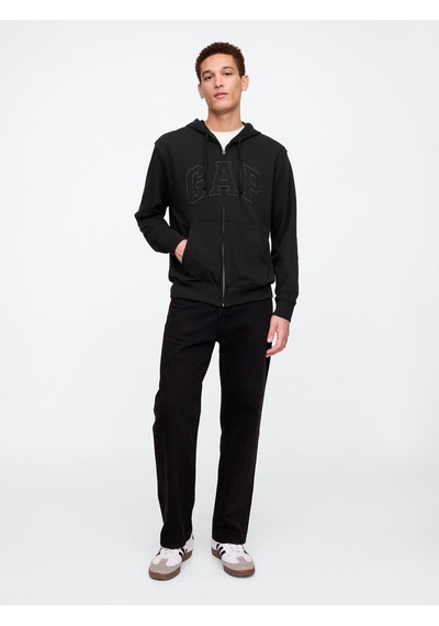 Gap V-frch Ft Heritage Logo Fz Erkek Sweatshirt-7988 Siyah