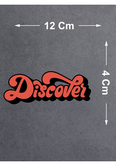Discover Sticker - 4x4 Off Road Adventure Kamp Avcı Sticker - Araba Oto Cam Karavan Motosiklet Sticker - 00050 12x4 Cm